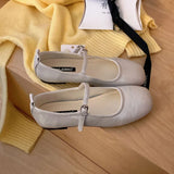 KYLETHOMASW  -  New Summer Spring Fashion Buckle Strap Women Mary Janes Flats Shoes Casual Female Round Toe Soft Dress Ladies Flat With  Shoes