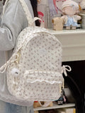 KYLETHOMASW  -  Lace Bow Polka Dot Bag Student Mochila Large Capacity Mochilas Mujer Backpack School Bolsas Feminina Corduroy Bags for Woman