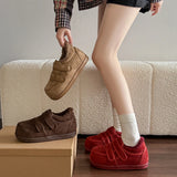 KYLETHOMASW  -  Platform Retro Women Winter New Versatile Round Head Comfortable Warm Sneakers