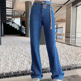 Kylethomasw  -  Spring Summer fashion clothes Loose High Waist Wide Leg Pants for Women Casual Wide Leg Denim Pants Loose Jeans for Women