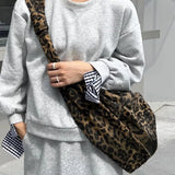 KYLETHOMASW  -  Y2k Aesthetic Leopard Women Shoulder Bags Luxury Design Grunge Harajuku Hobo Bag Fashion All Match Handbags Crossbody Streetwear
