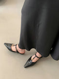 KYLETHOMASW  -  Elegant T Strap Designer Slide Slipper Women Summer Fashion Metal Decoration Office Sandal Party Backless Dress Pumps for ladies