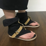 KYLETHOMASW  -  Blue  Shoes Buckle Gladiator Sandals Women Summer Jeans Boots booties sandalias Size 43
