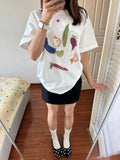 KYLETHOMASW  -  Japanese China-Chic Student Short Sleeved T-shirt Women Summer Loose Cool Cute Versatile Thin Shirt Ins