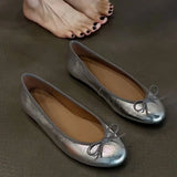 KYLETHOMASW  -  Luxury Designer Shoes for Women Quality Patent Leather Ballet Flats Women Round Toe Slip on Daily Wedding Shoes Zapatos Mujer