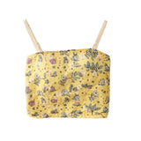 KYLETHOMASW  -  Hot Girl French Retro Gentle Style Embroidery Small Floral Camisole Women Summer High Waist Slim Short Sling Tops with Chest Pad