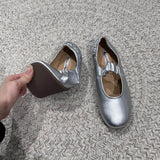 KYLETHOMASW  -  Red Fashion Pleated Women Flat With Shoes Round Toe Casual Female Shallow Footwear Slip On Ladies Mary Janes Flat Shoes New