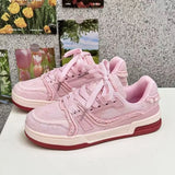KYLETHOMASW  -  New Casual Women's Sneakers Popular Niche Vintage Skateboard Spring Autumn All Match Shoes Couple Style Pink Sneakers