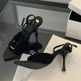 KYLETHOMASW  -  Fashion Street Style Elegant Thin High Heels Woman Pumps Pointed Toe Slingbacks Stripper Party Dress Shoes