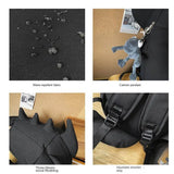 KYLETHOMASW  -  Waterproof Trendy Shark Backpack Large Capacity Casual Travel Laptop Bag Nylon ins College Students Schoolbag Outdoor