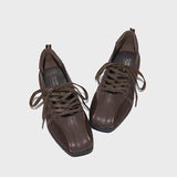 KYLETHOMASW  -  Women's Ballet Style Flats Fashion Lace-up Retro Mary Jane Casual Shoes Spring Summer Comfortable Lightweight Ballet Sneakers