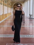 KYLETHOMASW  -  Women's Hot Sweetheart Long Dress New Fashion Asymmetric Temperament Slim Package Hip Simple Tie Dresses
