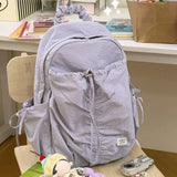 KYLETHOMASW  -  Drawstring Bow Mochila Outdoor Travel Backpack Large Capacity Bag Backpacks Lightweight Mochilas Mujer Student Bolsas Feminina