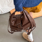 KYLETHOMASW  -  Y2k Aesthetic Vintage Pockets Shoulder Underarm Bag All Match Women Trendy Casual Handbags Korean Ins Preppy Fashion Backpacks