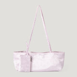 KYLETHOMASW  -  Elegant Floral Jacquard Underarm Bag Women Light Blue Satin Shoulder Bag With Small Pouch Vintage Ladies Daily Handbag Purse