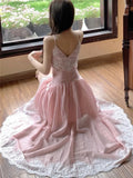 KYLETHOMASW  -  Sweet Princess Party Dress for Women Elegant Spaghetti Strap Princess Birthday Prom Vestidos Summer Slim Waist Female Robe New
