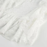KYLETHOMASW  -  Temperament Mesh Lace Slit Skirt for Women Low Waist Slimming Slimming and Hip-hugging