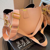 KYLETHOMASW  -  Women Luxury Shoulder Bag Large Capacity Daily Tote Handbag Adjustable Strap Bucket Crossbody Bag Ladies Outdoor Bag