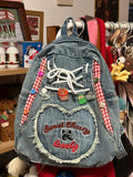KYLETHOMASW  -  Love Embroidery Series Original Shoulder Cowboy Bag Student Party Bag Retro Handbag Y2k Backpack