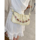 KYLETHOMASW  -  Ins Pleated Underarm Bag for Women 2025 New Spring/summer Fashion Handbag Versatile Crossbody Bags