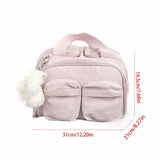 KYLETHOMASW  -  Ins Multi-pouch Travel Cosmetic Bag Nylon Multifunction Makeup Pouch Bag Puffy Toiletries Organizer Travel Wash Bag Travel