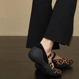 KYLETHOMASW  -  Spring Autumn Leopard Women's Internal Elevation Mary Jane Shoes Comfrot Shallow Shoes Ladies Casaul Sport Footwear