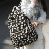 Kylethomasw Women Kawaii Flower Backpacks Teenager Laptop Lady Cute Book Bag Girl Trendy College Backpack Fashion Female Travel School Bags