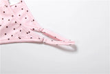 KYLETHOMASW  -  Beach 3 Piece Set Women Sexy Polka Dot Print Bandages Halter Tank Top+Shorts+Irregular Hem Skirt Fashion Trend Suits