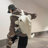KYLETHOMASW  -  Waterproof Trendy Shark Backpack Large Capacity Casual Travel Laptop Bag Nylon ins College Students Schoolbag Outdoor