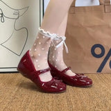 KYLETHOMASW  -  Spring/Summer New Women's Mary Jane Shoes Fashion Bow Shoes Casual Low Heel Dresses Street Style Shoes