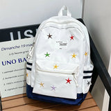 KYLETHOMASW  -  Star Embroidery Schoolmochila Lightweighte Casual Bag Student Backpack Cute Ins Sac Femme Large Capacity Bags for Woman