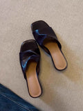 KYLETHOMASW  -  Elegant Women's Sandals High Heels Slippers Summer Woman Shoes 2025 Brand Chunky Dress Open Toe Shoes Fashion Flip Flops Slides