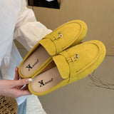 KYLETHOMASW  -  Summer New Style Slippers 2025 Fashion Elegant Versatile Trend Soft Soled Women Slippers Cow Leather Mules Slippers Lady Sandals