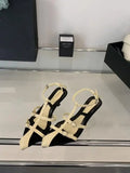 KYLETHOMASW  -  Pointed Heel Sandals Ankle Strap Open Toe All-Match Beach Shoes 2025 Women's Peep Comfort High New Girls Stiletto Gladiator Pump
