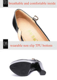 KYLETHOMASW  -  15cm Small Size 32-43 Sexy Extreme Block High Heels Shoes for Dress Model Party Wedding Shallow Thick Bottom Platform Pumps