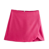 KYLETHOMASW  -  Black Mini Skirt Skort Women High Waist Skirts Brown Sexy Cute Summer Shorts For Woman Kawaii Wrap Skirt With Shorts Pink