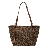 Kylethomasw New Autumn And Winter Leopard Print Fashion Tote Foreign Temperament Women's Large Simple Bag Women One Shoulder