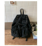 KYLETHOMASW  -  New Women Vintage Casual Backpack Y2k Aesthetic All Match Streetwear Schoolbags Japanese Luxury Design Simple Ins Backpacks