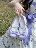 KYLETHOMASW  -  Original Lolita Style Leather Shoes for Women Spring and Autumn Mary Janes Round Head Sweet Cute Elegant Casual Lady Pupms