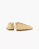 KYLETHOMASW  -  Women Chic Split Toe Leather Ballet Flats Perforated Tabi Style Slip-On Shoes Breathable Design Beige Black Summer