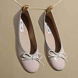 KYLETHOMASW  -  Summer New Soft-soled Flats Shoes Round Head Retro Women Shoes Bowknot Women Shoes Fashion Shallow Flat Shoes 659