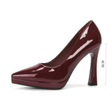 KYLETHOMASW  -  High Heels Women's Spring Autumn Waterproof Table High Heel Pumps Women's Pointed Toes Thin Heels Bridesmaid Work Shoes Women