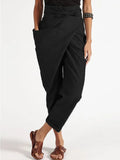 KYLETHOMASW  -  Irregular Lace-Up Nine-Point Pants Casual Pants Women's
