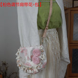 KYLETHOMASW  -  Rose Flower Bag Shoulder Crossbady Bags for Woman Personalized Bolsa Original Bolsos mujer Travel Bolsas Lolita Sac Femme