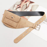 KYLETHOMASW  -  Korean Ins Niche Design Waist Bag Suede Belt Fashionable and Casual Waist Packs