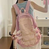 KYLETHOMASW  -  School Bag Aesthetic Students Backbag Large Capacity Knapsack Teenagers Versatile Bookbag Kawaii College Rucksack Daily Backpack