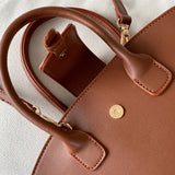 KYLETHOMASW  -  Luxury Designer Shoulder Bag Large Capacity Fashion Handbag Trapezoid Top Handle Bag Fan-Shaped Bucket Bag for Women