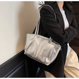 KYLETHOMASW  -  Harajuku Pink Shoulder Bags Women New Trendy Large Capacity Tote Bag Purse Female Leather Y2k Handbag Aesthetic