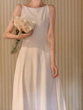 KYLETHOMASW  -  Elegant White Midi Dress Women Vintage Party Prom Spaghetti Strap Black Dresses Korean Formal Occasion Bodycon Vestidos