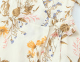 KYLETHOMASW  -  New Women Floral Print Casual Summer Wrap Dress Cross V Neck A-line Short Robe French Style Holiday Dresses